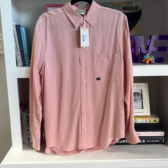 Tiger of Sweden oversized pink shirt - Picture 2 of 6